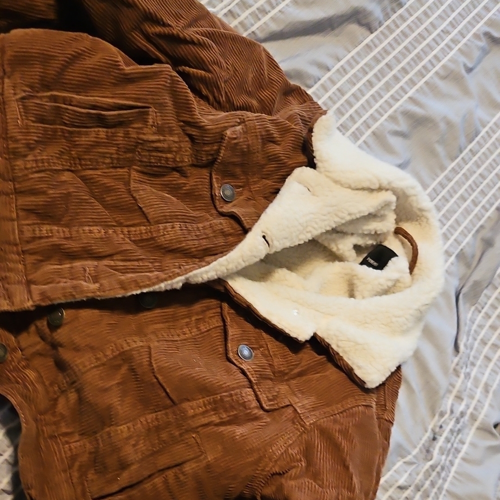 Forever 21 Cream Sherpa Jacket